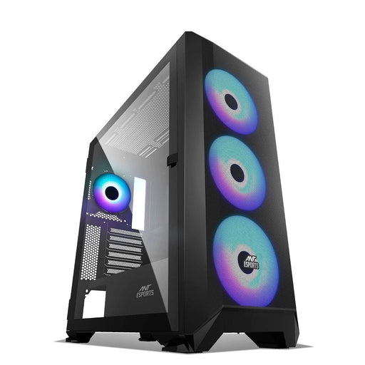 ANT ESPORTS MID - TOWER E - ATX 711 AIR CABINET BLACK - SWIFT PERIPHERALS1086244