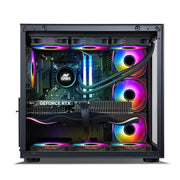 ANT ESPORTS MID - TOWER E - ATX CRYSTAL ARGB CABINET BLACK - SWIFT PERIPHERALS1086491