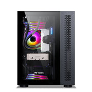 ANT ESPORTS MID - TOWER E - ATX CRYSTAL ARGB CABINET BLACK - SWIFT PERIPHERALS1086491