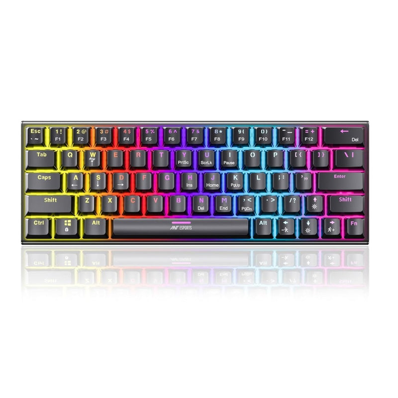 ANT ESPORTS MK1200 MINI 60% RGB MECHANICAL GAMING KEYBOARD - SWIFT PERIPHERALS103593