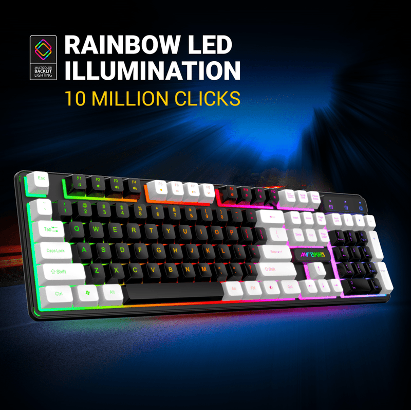 ANT ESPORTS MK1400 WIRED MEMBRANE GAMING KEYBOARD (BIS.R - 41183733) - SWIFT PERIPHERALSAEPP0067