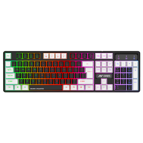 ANT ESPORTS MK1450 RGB MEMBRANE WIRED BLACKLIT GAMING KEYBOARD - BLACK (R - 41183733) - SWIFT PERIPHERALSAEPP0085
