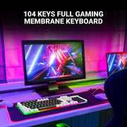 ANT ESPORTS MK1450 RGB MEMBRANE WIRED BLACKLIT GAMING KEYBOARD - BLACK (R - 41183733) - SWIFT PERIPHERALSAEPP0085