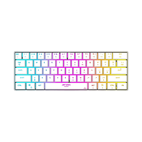 ANT ESPORTS MK1500 BT / WIRELESS RGB MEMBRANE GAMING KEYBOARD - WHITE (R - 41211141) (ETA - SD - 20220605510) - SWIFT PERIPHERALSAEPP0033