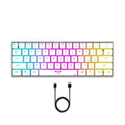 ANT ESPORTS MK1500 BT / WIRELESS RGB MEMBRANE GAMING KEYBOARD - WHITE (R - 41211141) (ETA - SD - 20220605510) - SWIFT PERIPHERALSAEPP0033