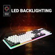 ANT ESPORTS MK1700 PRO BACKLIT GAMING KEYBOARD - WHITE / BLACK (R - 41183733) - SWIFT PERIPHERALSAEPP0123