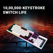 ANT ESPORTS MK1700 PRO BACKLIT GAMING KEYBOARD - WHITE / BLACK (R - 41183733) - SWIFT PERIPHERALSAEPP0123