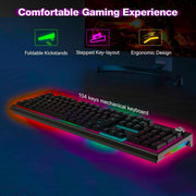 ANT ESPORTS MK1850 MECHANICAL WIRED GAMING KEYBOARD RED SWITCH HOT - SWAP MECH KEYBOARD - BLACK - SWIFT PERIPHERALS1092652