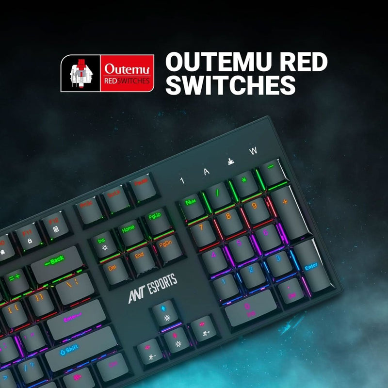ANT ESPORTS MK3200 RGB MECHANICAL GAMING KEYBOARD - SWIFT PERIPHERALS100964