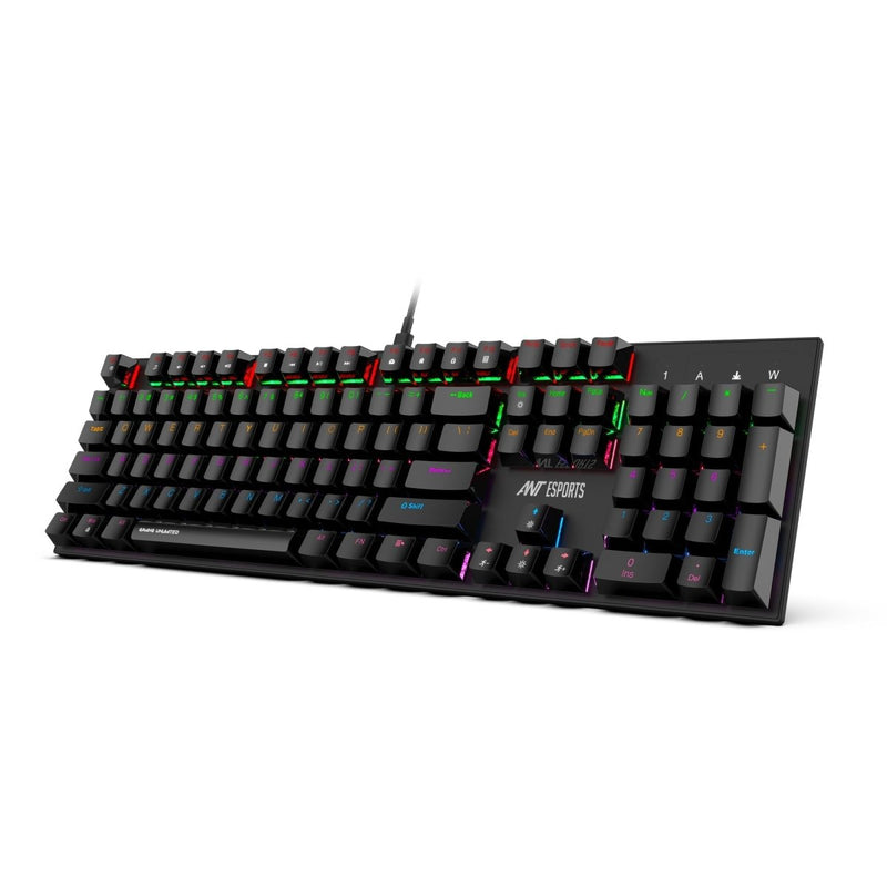 ANT ESPORTS MK3200 V2 MECHANICAL GAMING KEYBOARD MULTICOLOR LED BACKLIT WIRED - BLUE SWITCH - SWIFT PERIPHERALS1094049