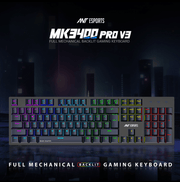 ANT ESPORTS MK3400 PRO V3 MECHANICAL GAMING KEYBOARD - BLACK (BIS.R - 41179400) - SWIFT PERIPHERALSAESP0050