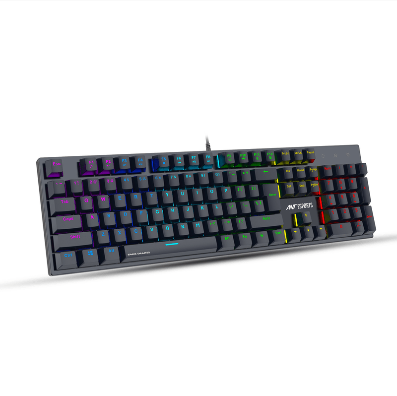 ANT ESPORTS MK3400 PRO V3 MECHANICAL GAMING KEYBOARD - BLACK (BIS.R - 41179400) - SWIFT PERIPHERALSAESP0050