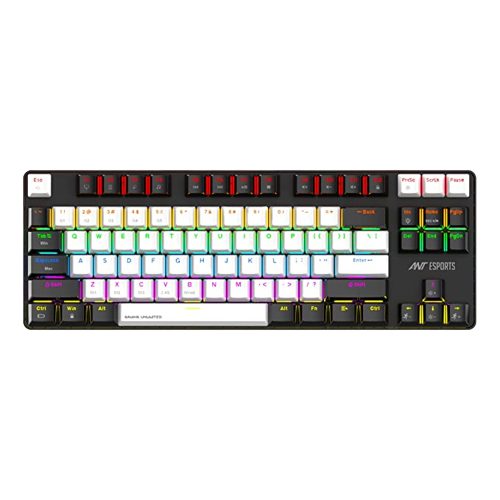 ANT ESPORTS MK4500 PRO 3IN1 WIRELESS / BT / WIRED TKL MECHANICAL BACKLIT GAMING KEYBOARD BLACK (RED SWITCH) (BIS.R - 41211141) - SWIFT PERIPHERALSAEPP0077