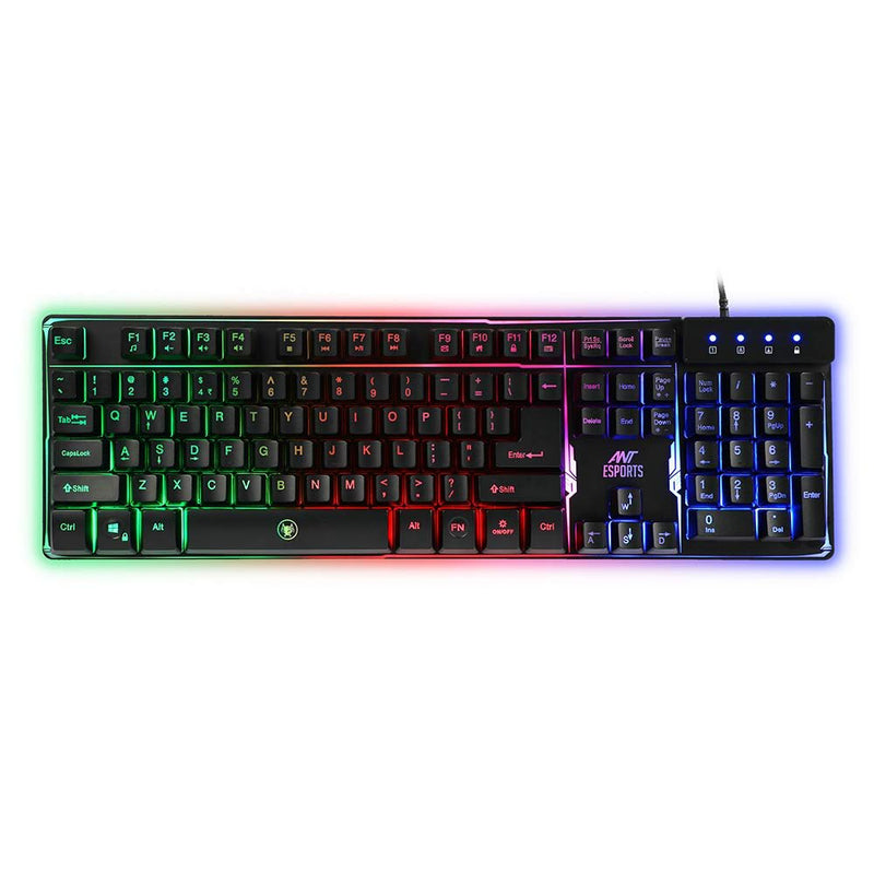 ANT ESPORTS MK700 PRO BACKLIT RAINBOW COLOR GAMING KEYBOARD - SWIFT PERIPHERALS100965