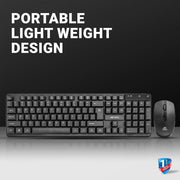 ANT ESPORTS MKWM2023 WIRELESS KEYBOARD & MOUSE COMBO (BLACK) R - 41211141 - SWIFT PERIPHERALSAEPP0051