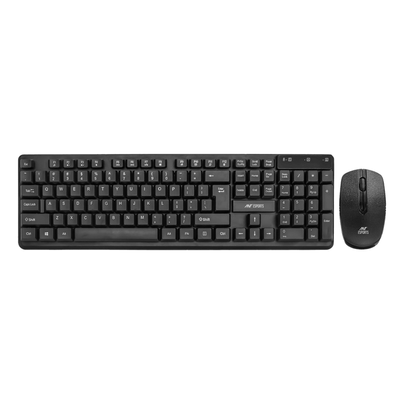 ANT ESPORTS MKWM2023 WIRELESS KEYBOARD & MOUSE COMBO (BLACK) R - 41211141 - SWIFT PERIPHERALSAEPP0051