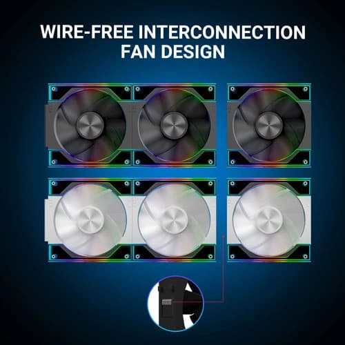 ANT ESPORTS QUARTZFLOW 120MM 3 IN 1 ARGB CASE FAN KIT BLACK - SWIFT PERIPHERALS1091938