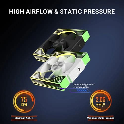 ANT ESPORTS QUARTZFLOW 120MM 3 IN 1 ARGB CASE FAN KIT BLACK - SWIFT PERIPHERALS1091938