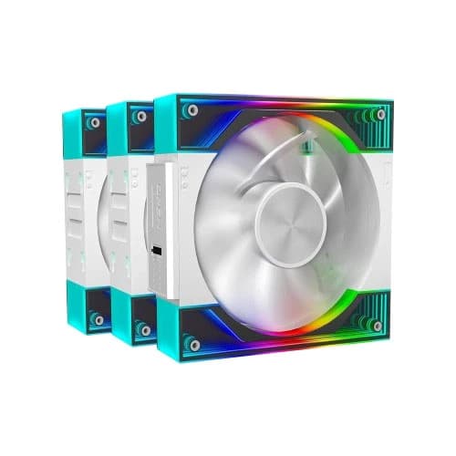 ANT ESPORTS QUARTZFLOW 120MM 3 IN 1 ARGB CASE FAN KIT WHITE - SWIFT PERIPHERALS1091939