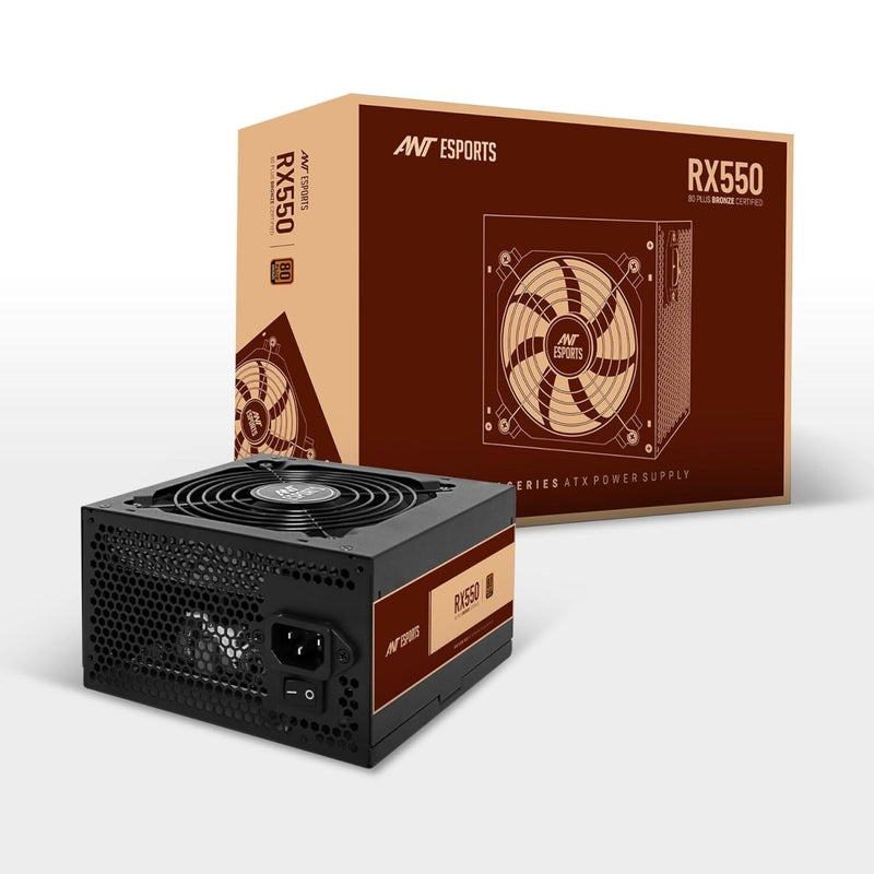 ANT ESPORTS RX550 80 PLUS BRONZE POWER SUPPLY - SWIFT PERIPHERALS1091428