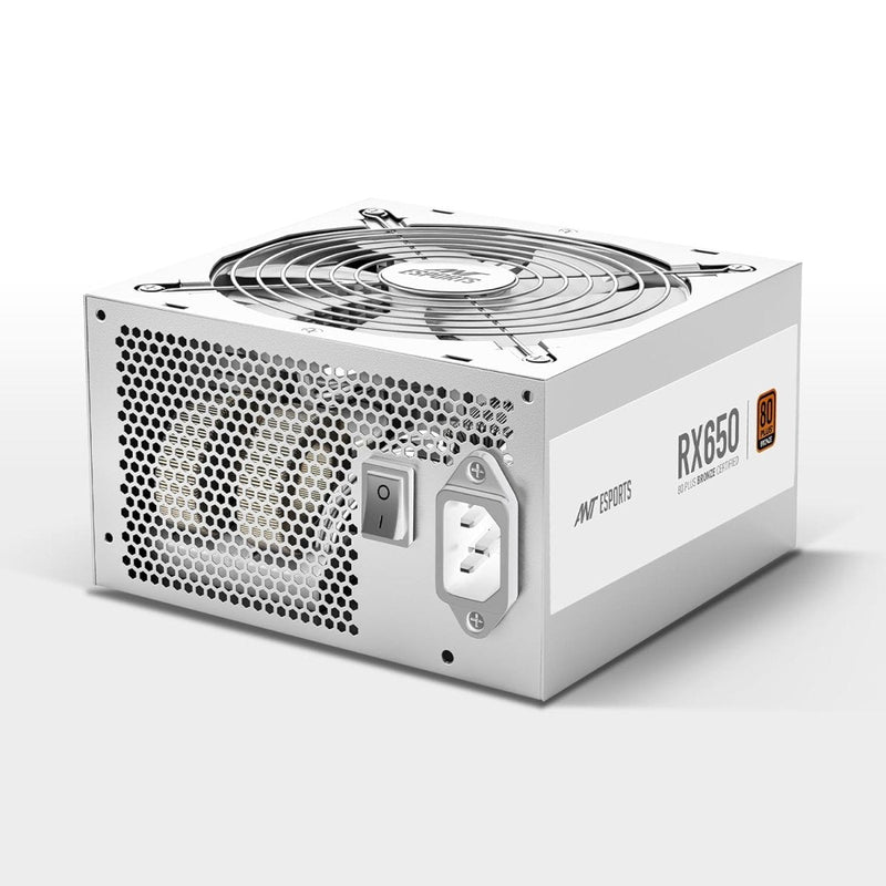 ANT ESPORTS RX650 650 WATT 80 PLUS BRONZE CERTIFIED POWER SUPPLY - WHITE - SWIFT PERIPHERALS1093163
