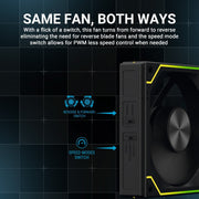ANT ESPORTS SHIFTFLOW 120MM 3 IN 1 ARGB CASE FAN KIT BLACK - SWIFT PERIPHERALS1091936