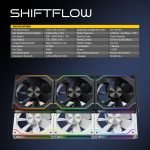 ANT ESPORTS SHIFTFLOW 120MM 3 IN 1 ARGB CASE FAN KIT WHITE - SWIFT PERIPHERALS1091937