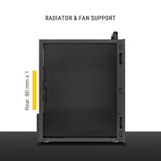 ANT ESPORTS SI10 MID TOWER (M - ATX,M - ITX) BLACK CABINET 3X120MM FANS - SWIFT PERIPHERALSAESP0369