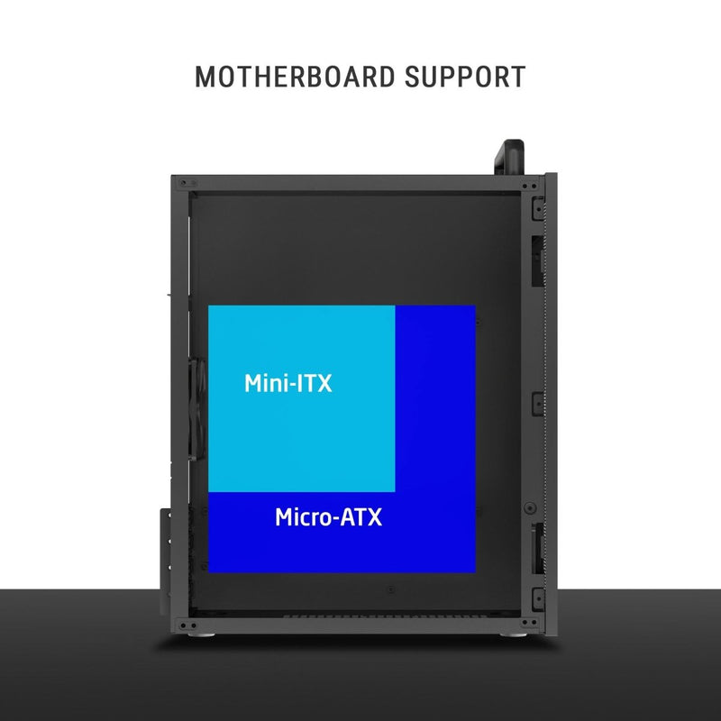 ANT ESPORTS SI10 MID TOWER (M - ATX,M - ITX) BLACK CABINET 3X120MM FANS - SWIFT PERIPHERALSAESP0369