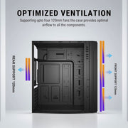 ANT ESPORTS SI27 (ATX) MID TOWER CABINET (BLACK) - SWIFT PERIPHERALS1089501