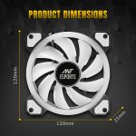 ANT ESPORTS SUPERFLOW 120 AUTO RGB CABINET FAN - SWIFT PERIPHERALS103190