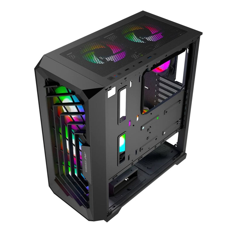 ANT ESPORTS SX5 MID - TOWER ATX CABINET BLACK - SWIFT PERIPHERALS1085114