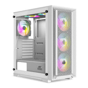 ANT ESPORTS SX7 MID - TOWER ATX CABINET WHITE - SWIFT PERIPHERALS1085115