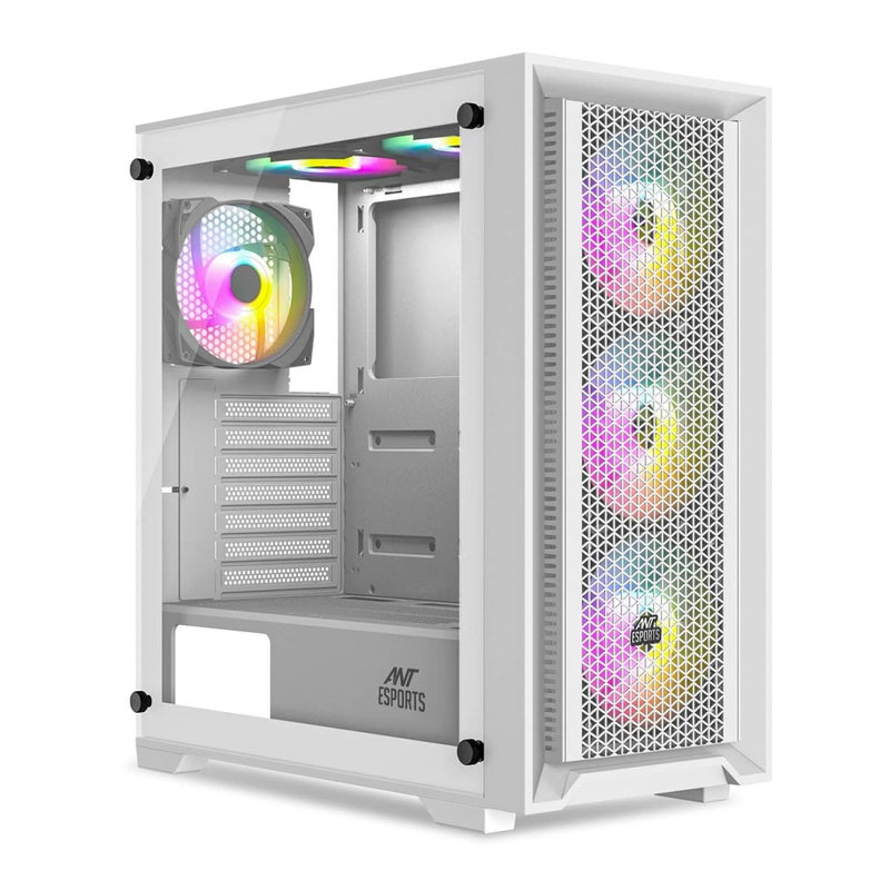 ANT ESPORTS SX7 MID - TOWER ATX CABINET WHITE - SWIFT PERIPHERALS1085115