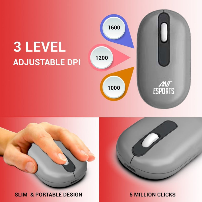 ANT ESPORTS WIRELESS KEYBOARD AND MOUSE COMBO (GARY) WKM22 (ETA - SD - 20221009069)(ETA - SD - 20221009067) - SWIFT PERIPHERALSAEPP0179