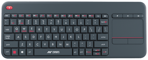 ANT ESPORTS WK100 WIRELESS KEYBOARD WITH BUILT - IN TOUCHPAD (GRAY) - SWIFT PERIPHERALSAEPP0197