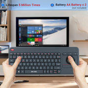 ANT ESPORTS WK100 WIRELESS KEYBOARD WITH BUILT - IN TOUCHPAD (GRAY) - SWIFT PERIPHERALSAEPP0197