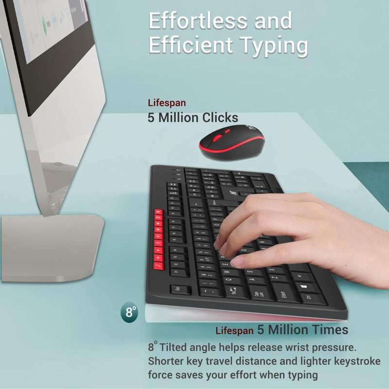 ANT ESPORTS WK200 PROFESSIONAL WIRELESS KEYBOARD & MOUSE COMBO BLACK (R - 41285455) (ETA - SD - 20241110953) (ETA - SD - 20241110999) - SWIFT PERIPHERALSANTP0044
