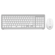 ANT ESPORTS WK250 PROFESSIONAL WIRELESS KEYBOARD & MOUSE COMBO WHITE SILVER (R - 41285455) (ETA - SD - 20241110955) (ETA - SD - 20241111000) - SWIFT PERIPHERALSANTP0045