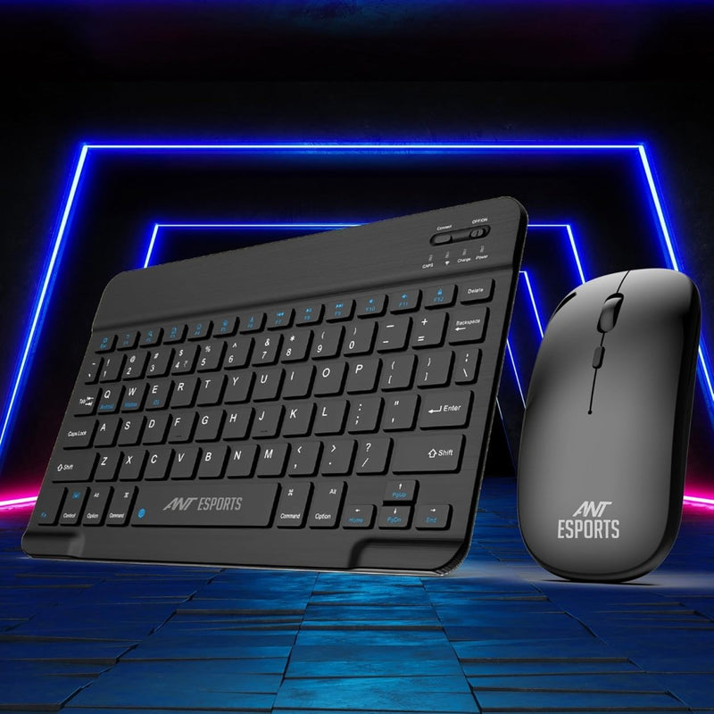 ANT ESPORTS WKM11 WIRELESS KEYBOARD & MOUSE COMBO - BLACK (ETA - SD - 20221009069)(ETA - SD - 20221009067) - SWIFT PERIPHERALSAEPP0201