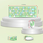 ANT ESPORTS WKM33 WIRELESS RETRO KEYBOARD AND MOUSE COMBO (APPLE GREEN) R - 41211141, ETA - SD - 20221009067, ETA - SD - 20221009069 - SWIFT PERIPHERALSAEPP0189