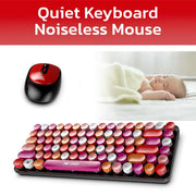 ANT ESPORTS WKM33 WIRELESS RETRO KEYBOARD AND MOUSE COMBO (CHERRY RED) R - 41211141, ETA - SD - 20221009067, ETA - SD - 20221009069 - SWIFT PERIPHERALSAEPP0191