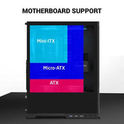 Ant Esports X2 LCD ARGB ATX Mid Tower Case - SWIFT PERIPHERALS1095981