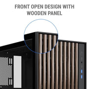 ANT ESPORTS ZEN WOOD C3 (ATX) MID TOWER CABINET (BLACK) - SWIFT PERIPHERALS1090605