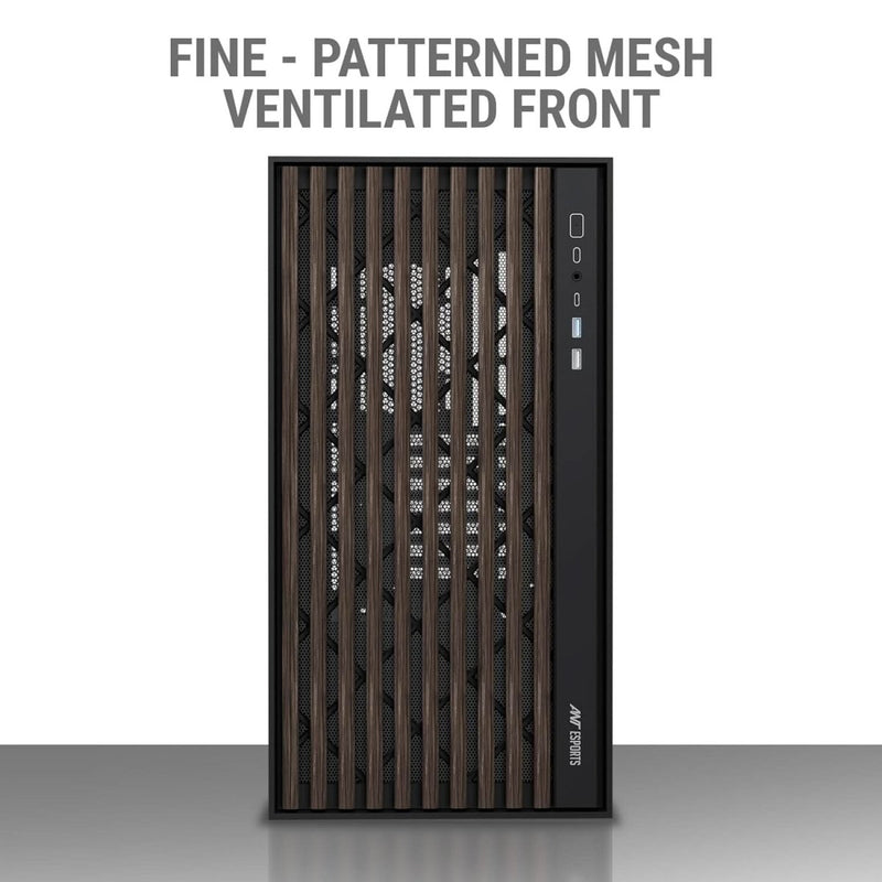 ANT ESPORTS ZEN WOOD C3 (ATX) MID TOWER CABINET (BLACK) - SWIFT PERIPHERALS1090605