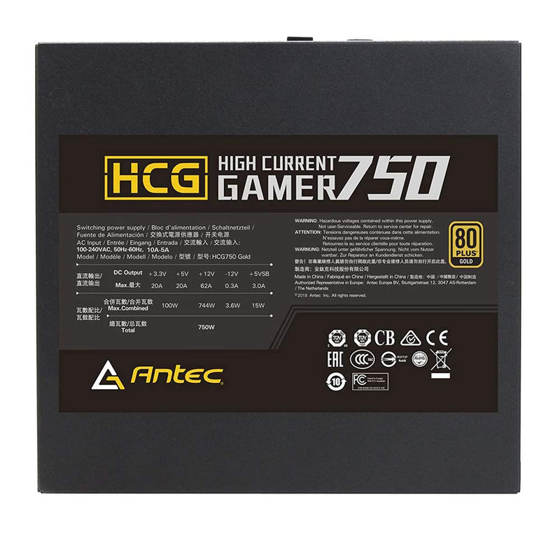 ANTEC 750W HCG750 80 PLUS GOLD FULLY MODULAR SMPS - SWIFT PERIPHERALS101780