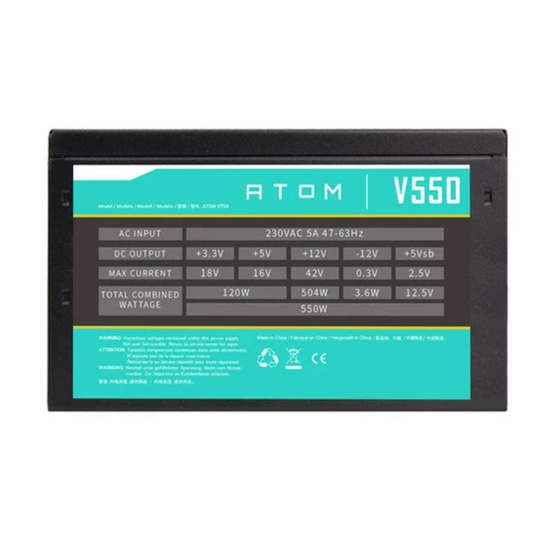 ANTEC ATOM 550W V550 NON MODULAR SMPS - SWIFT PERIPHERALS101774