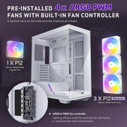 ANTEC C3 ARGB (ATX) MID TOWER CABINET (WHITE) - SWIFT PERIPHERALS0-761345-10032-8