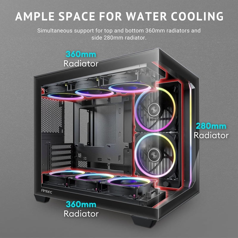 ANTEC C5 ARGB (ATX) MID TOWER CABINET (BLACK) - SWIFT PERIPHERALS1093912