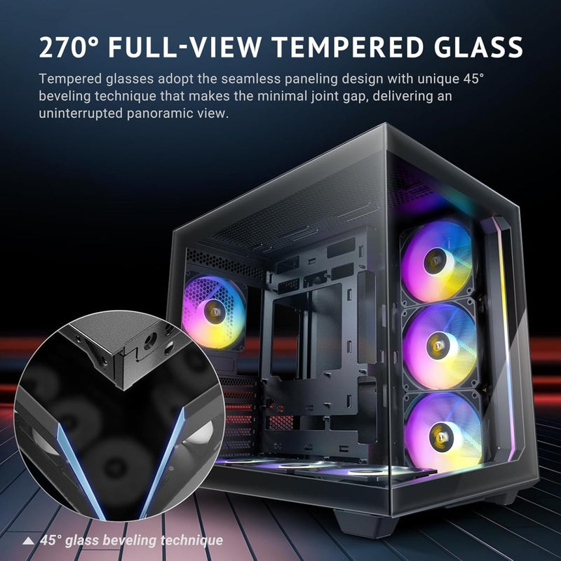 ANTEC C5 ARGB (ATX) MID TOWER CABINET (BLACK) - SWIFT PERIPHERALS1093912